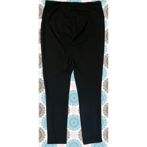 Minimalist Peck & Peck Womens 6 Black Ponte Knit Slim Twee Workwear Trouser Pant - Picture 3 of 6